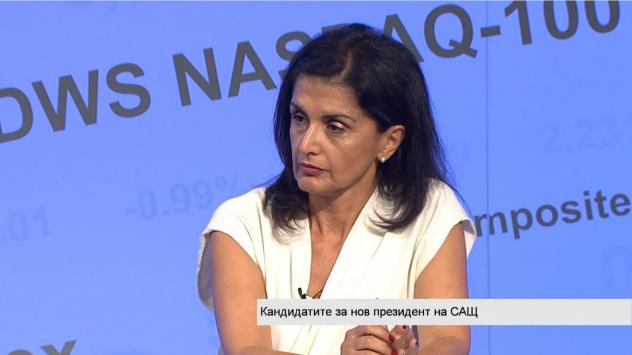 Невена Мандажиева, политолог. Снимка: Bloomberg TV Bulgaria 