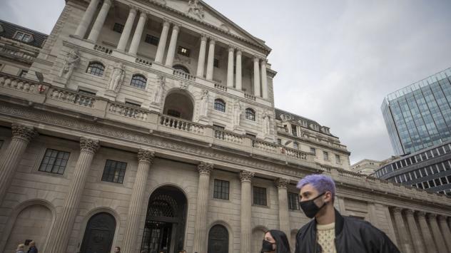 Сградата на Английската централна банка. Снимка: Jason Alden/Bloomberg