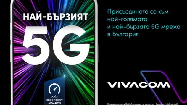 Със Speed ScoreTM от 417 27 5G мрежата на Vivacom е на