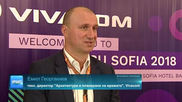 Емил Георгакиев, технически директор Архитектура и планиране на мрежата във Vivacom. Снимка: Bloomberg TV Bulgaria