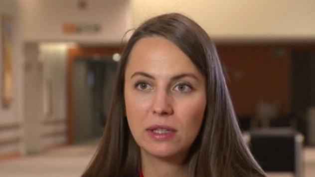 Ева Паунова, евродепутат от ГЕРБ/ЕНП. Снимка: Bloomberg TV Bulgaria 