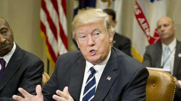 Президентът на САЩ Доналд Тръмп по време на срещата с фармацевтичните компании Ron Sachs/Pool via Bloomberg