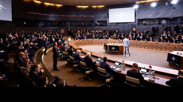 Среща на министрите на отбраната от Организацията на Северноатлантическия договор в централата на НАТО в Брюксел, Белгия, в четвъртък, 5 юни 2025 г. Снимка: Симон Уолфарт/Bloomberg