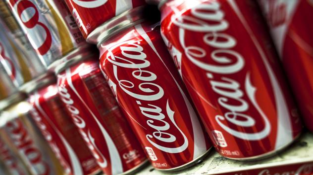Cans of Coca-Cola Co.