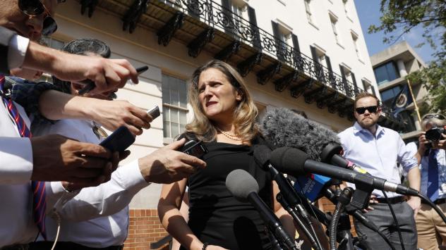 Канадския Министър на външните работи Кристия Фрийланд. Снимка: Yuri Gripas/Bloomberg