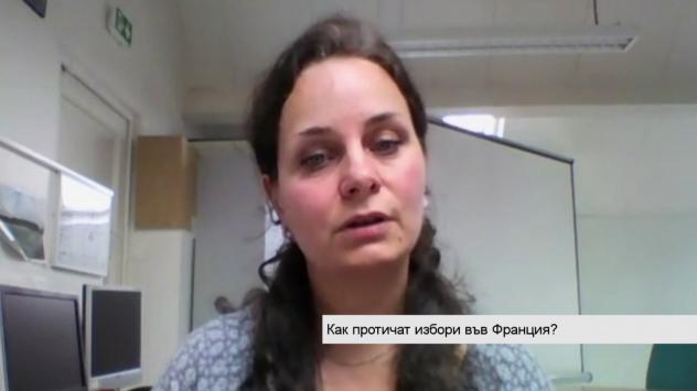 Цветозара Тронвил, член на Избирателна комисия в Париж. Снимка: Bloomberg TV Bulgaria