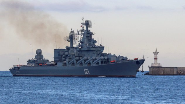 Загубата на флагманския кораб на черноморския флот на Русия не