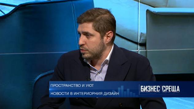 Алекс Ковачев, основател и CEO на интериорно студио IDEA. Снимка: Bloomberg TV Bulgaria 