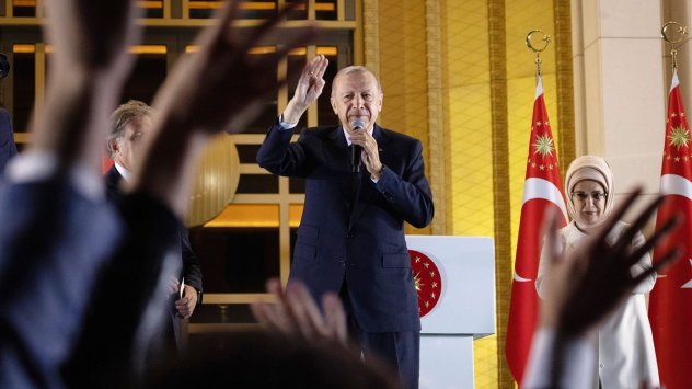 Ердоган говори в Анкара на 29 май, след като спечели поредния си президентски мандат. Снимка: Крис Макграт/Getty Images