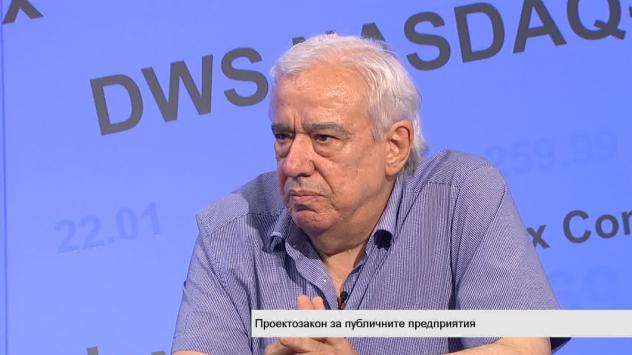 Проф. Ганчо Ганчев, икономист. Снимка: Bloomberg TV Bulgaria 