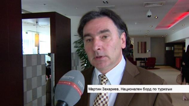 Мартин Захариев от Националния борд по туризъм. Снимка: Bloomberg TV Bulgaria
