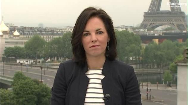 Каролин Конан от Bloomberg в Париж. Снимка: Bloomberg TV Bulgaria