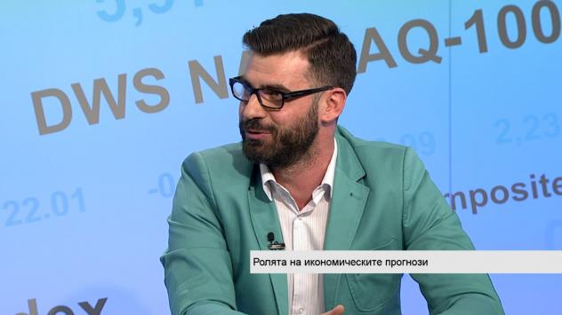 Кузман Илиев, пазарен анализатор. Снимка: Bloomberg TV Bulgaria