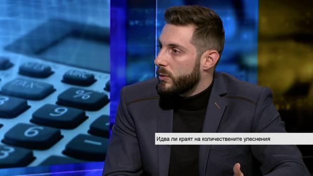 Владимир Сиркаров, пазарен анализатор. Снимка: Bloomberg TV Bulgaria