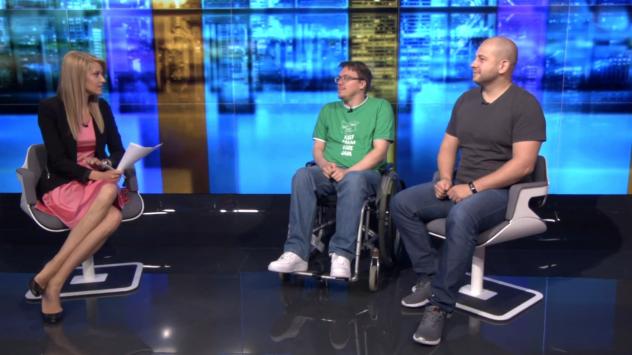 Дмитрий Александров и Михаил Стойнов, jPrime. Снимка: Bloomberg TV Bulgaria