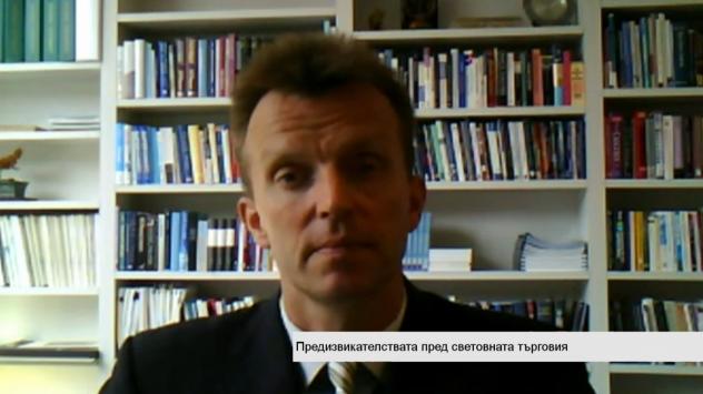Джейкъб Киркегаард, старши сътрудник в Института за международна икономика &quot;Питърсън&quot;. Снимка: Bloomberg TV Bulgaria