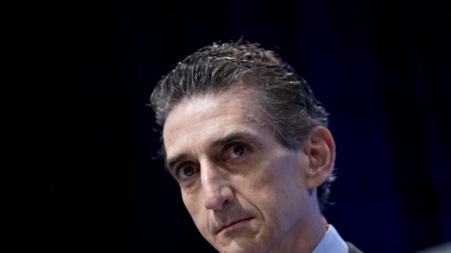 Джан Мария Милеси-Ферети, зам.-директор проучвания в МВФ, 18 април 2017. Снимка: Andrew Harrer/Bloomberg