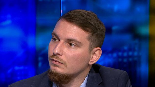 Адриан Николов, икономист, Институт за пазарна икономика. Снимка: Bloomberg TV Bulgaria