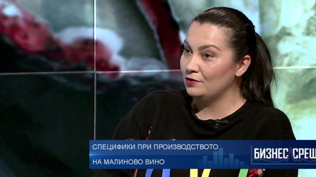 Оля Антонова, управляващ съдружник в компанията за производство на малиново вино Трастена. Снимка: Bloomberg TV Bulgaria
