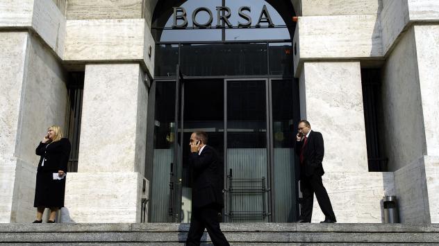 Фасадата на миланската фондова борса Снимка: Giuseppe Aresu/Bloomberg News