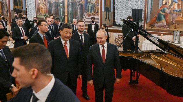 Си Дзинпин и Владимир Путин по време на посещението на Си в Москва, Снимка: Григори Сисоьов/Sputnik/AFP/Getty Images