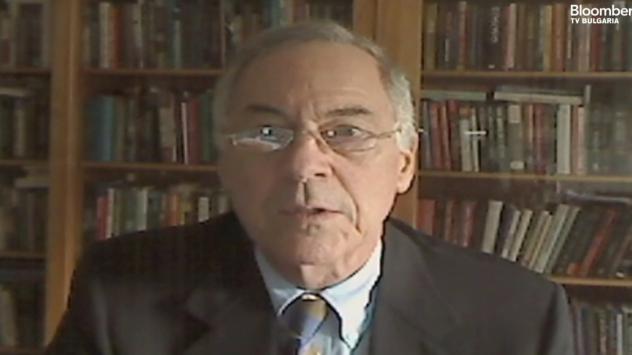 Проф. Стив Ханке, професор по приложна икономика в университета Джон Хопкинс, САЩ. Снимка Bloomberg TV Bulgaria
