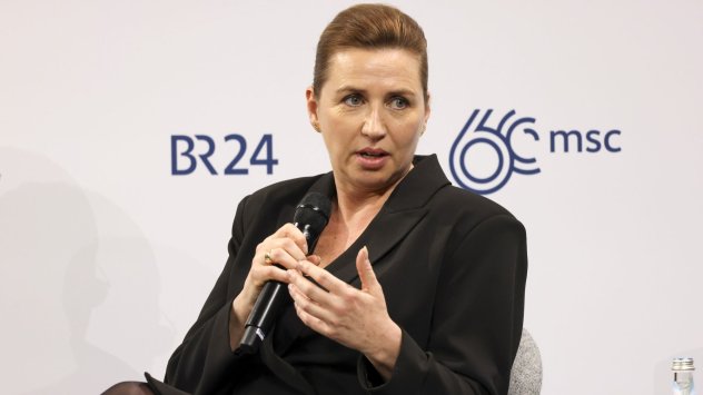 Мете Фредериксен, министър-председател на Дания, на Мюнхенската конференция по сигурността в събота, 17 февруари 2024 г. Снимка: Bloomberg LP