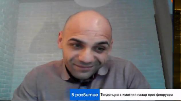 Цветослав Христов, управляващ партньор &quot;Продажби&quot; на &quot;Антре-недвижими имоти&quot;. Снимка: Bloomberg TV Bulgaria 