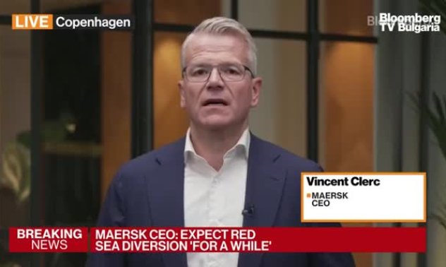 Maersk очаква 2,5-4,5% ръст на търсенето на морски превози