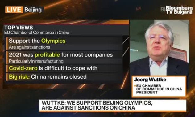 Европейската търговска камара за бизнеса в Китай, част 1