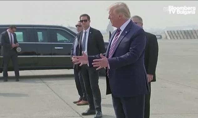 Тръмп обвини управлението на горите в Калифорния за пожарите