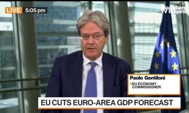 ЕС понижи прогнозата си за БВП на Еврозоната: Джентилони, част 1