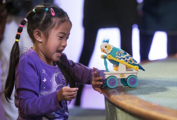 <p>Момиченце си играе с малка пееща птичка /Little Live Pets &#39;Cleverkeet&#39;/, произведени от by Character Options Ltd., на изложението на Асоциацията на ритейлърите на играчки /Toy Retailers Association/ DreamToys 2015.</p>

<p><strong><a href="http://www.bloombergtv.bg/novini/2015-11-05/nay-zhelanite-igrachki">Топ 12 на най-желаните играчки</a></strong></p>

<p>Лондон, 4 ноември 2015.</p>

<p>Photographer: Simon Dawson/Bloomberg</p>
