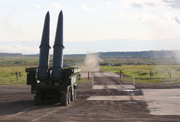 <p>Ракетен комплекс Искандер M на изложението Армия-2018 в Кубинка, Московска област, Русия. 21 август 2018. Photographer: Andrey Rudakov/Bloomberg.</p>
